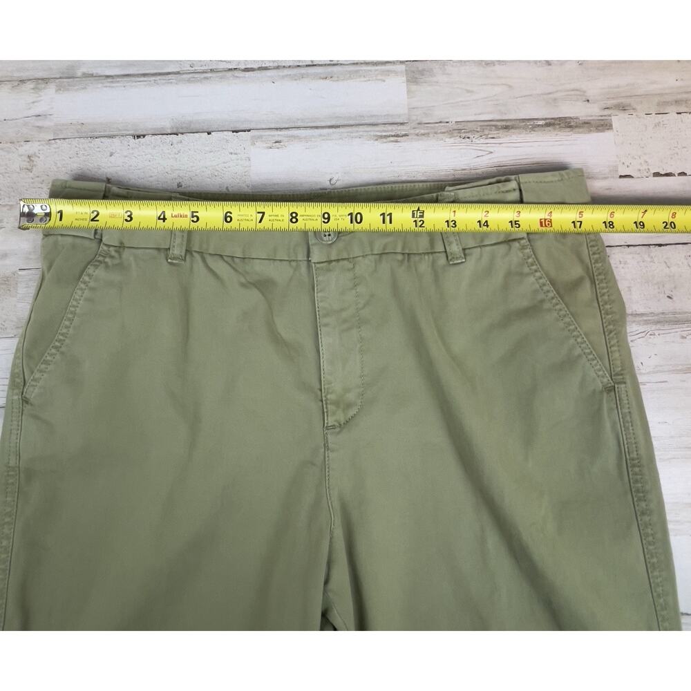 Coldwater Creek Womens Green Capri Pants Size 14P Expandable Waist - Picture 6 of 7